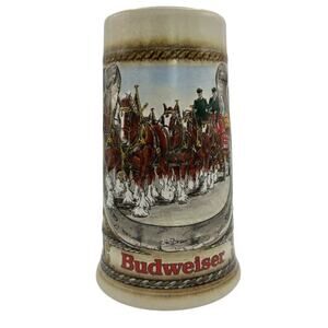 VTG Budweiser Anheuser Busch Beer Stein Staffel Stoneware West Germany